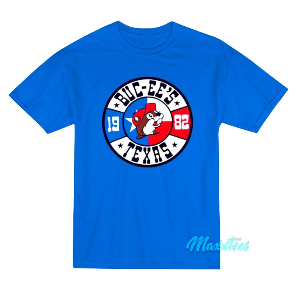 BUC-EE’S S Texas blue T-shirt 1982 logo short sleeve mens small